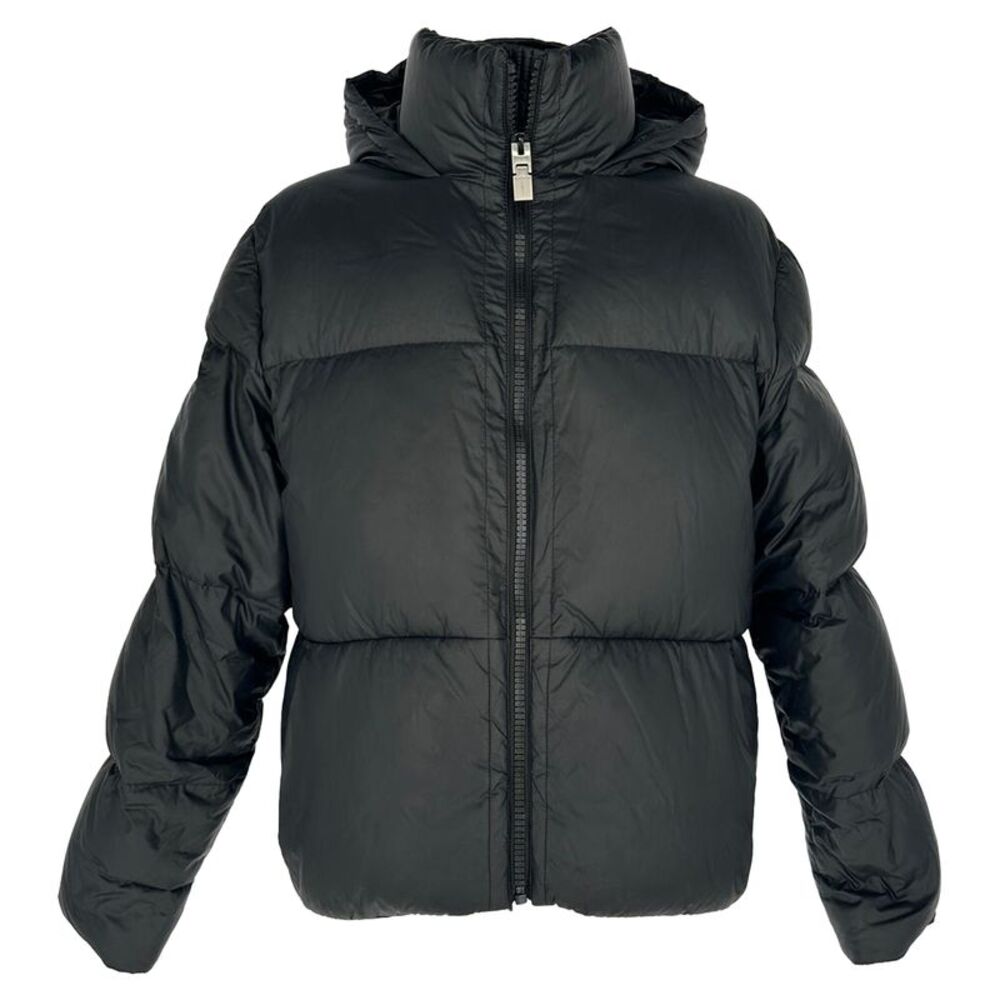 Givenchy Logo-Print Quilted Down Jacket in Black Polyamide